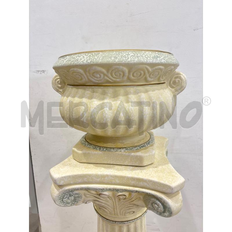 COLONNA CON VASO IN CERAMICA  | Mercatino dell'Usato Trapani corso mattarella 2