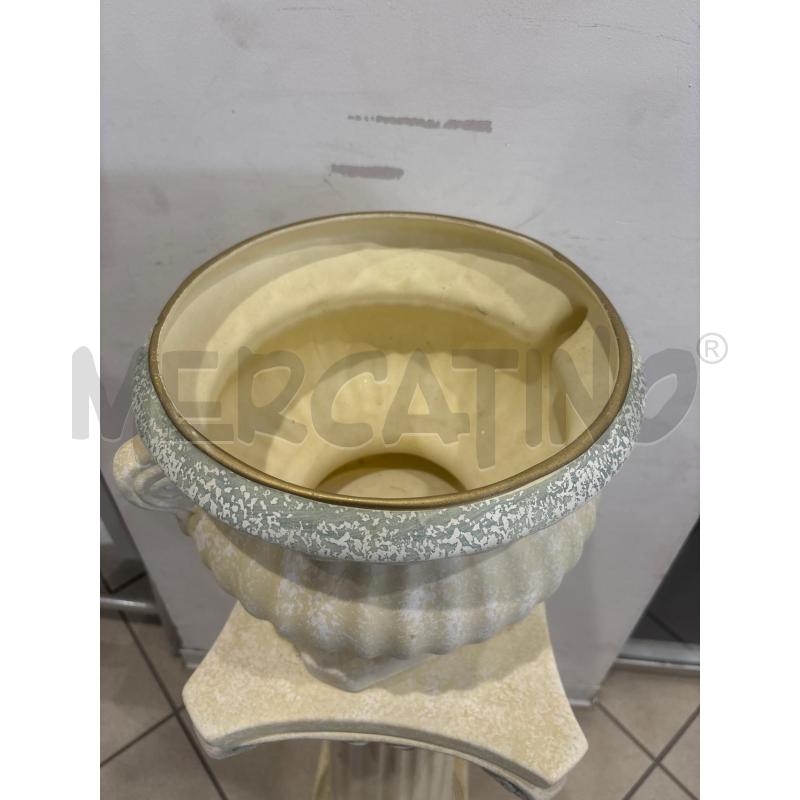 COLONNA CON VASO IN CERAMICA  | Mercatino dell'Usato Trapani corso mattarella 5
