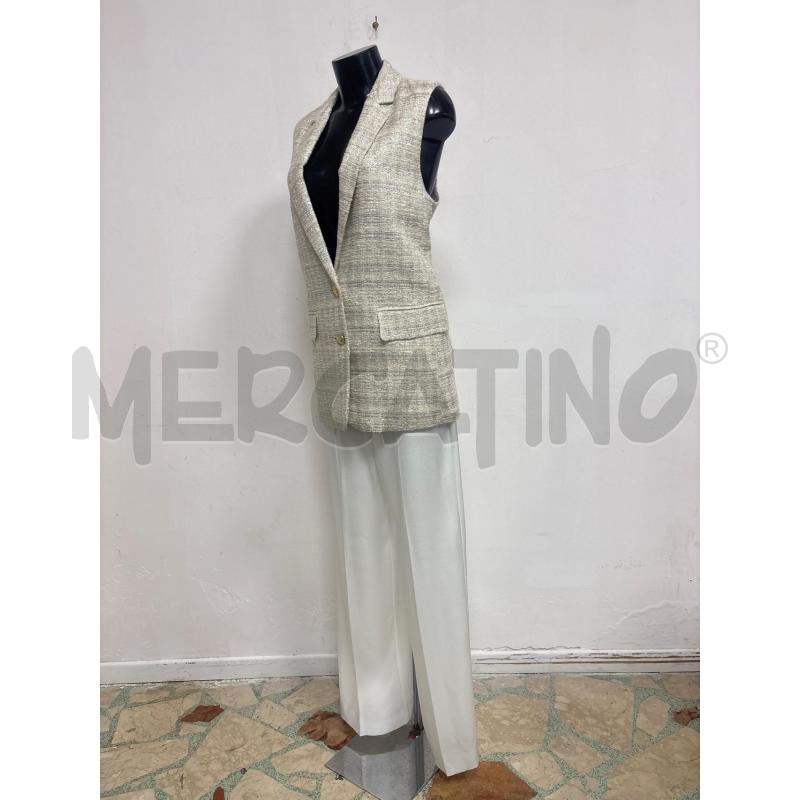 COMPLETO DONNA PANTALONE BIANCO E GIACCA SMANICATA MARELLA  | Mercatino dell'Usato Trapani corso mattarella 3