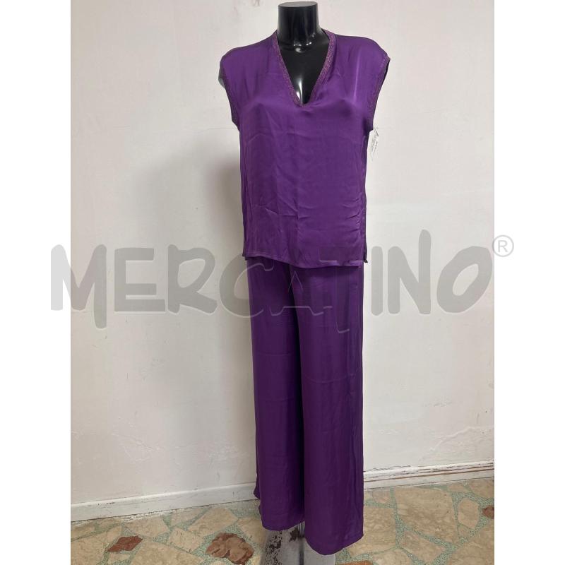 COMPLETO DONNA VIOLA MAGLIA +PANTALONE | Mercatino dell'Usato Trapani corso mattarella 1