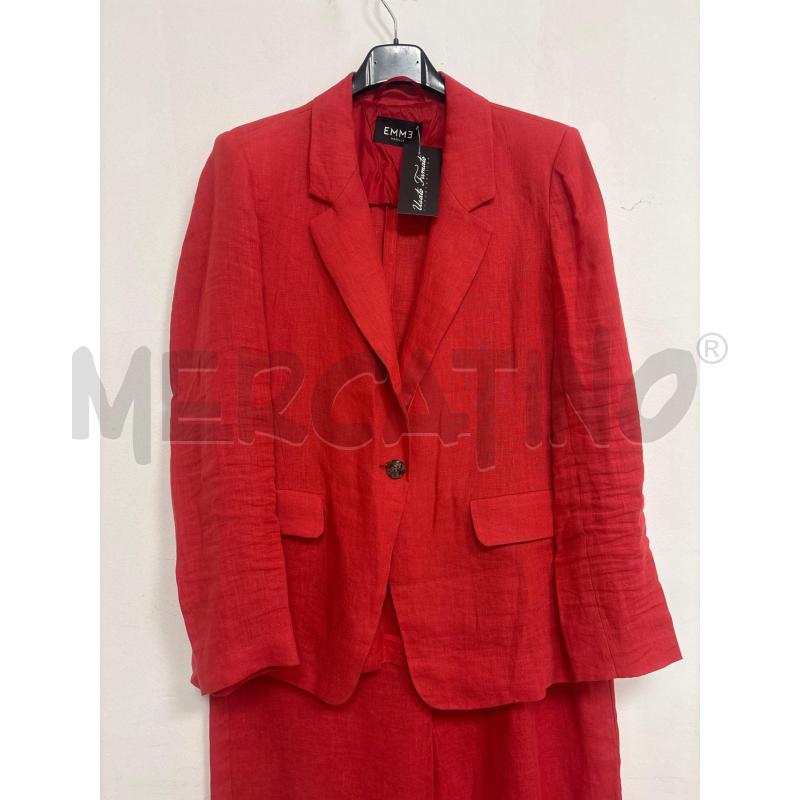 COMPLETO DONNA  TAILLEUR LINO CORALLO | Mercatino dell'Usato Trapani corso mattarella 2