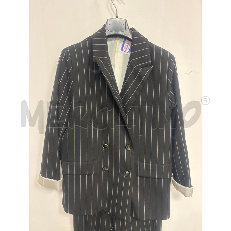 COMPLETO DONNA  TAILLEUR TENSIONE IN NERO GESSATO  | Mercatino dell'Usato Trapani corso mattarella 2