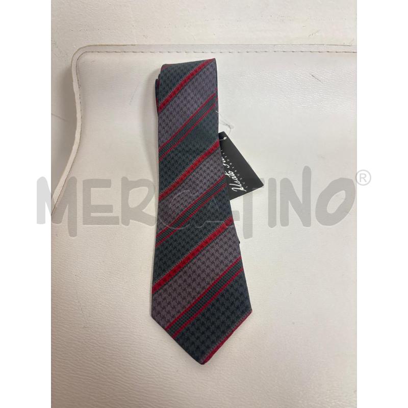 CRAVATTA GRIGIA STRISCIE ROSSE FENDI | Mercatino dell'Usato Trapani corso mattarella 1