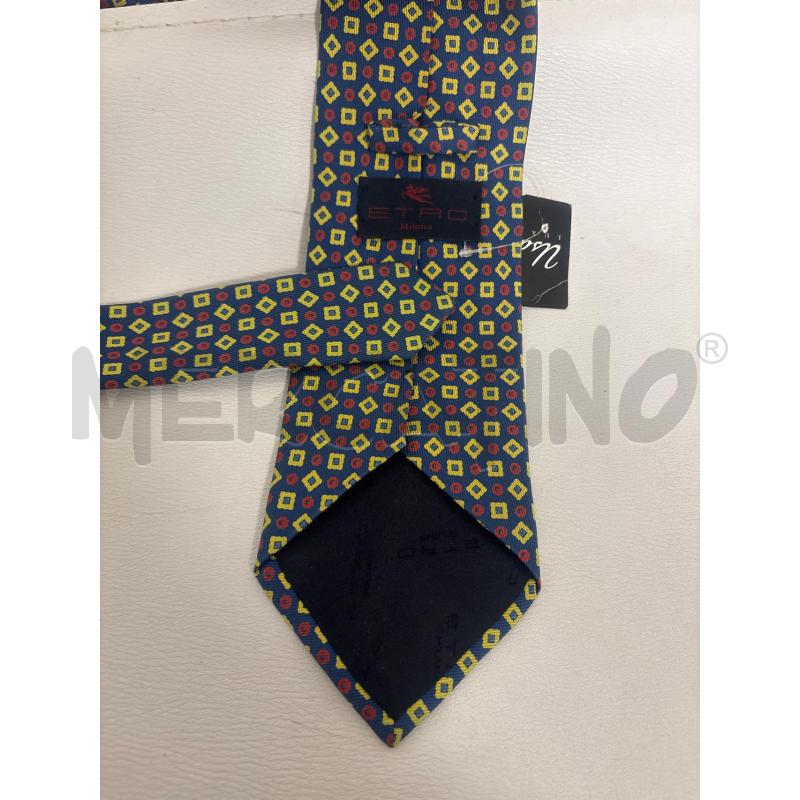 CRAVATTA  BLU  ETRO  BLU FANTASIA GIALLO ROSSA  | Mercatino dell'Usato Trapani corso mattarella 3