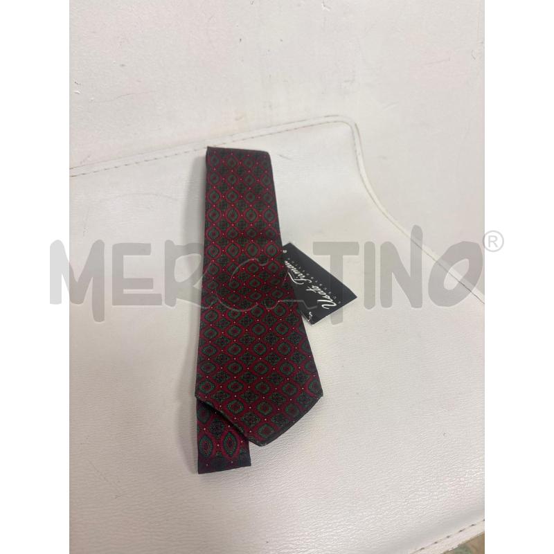 CRAVATTA  BURBERRY BLU POIS ROSSO   | Mercatino dell'Usato Trapani corso mattarella 1