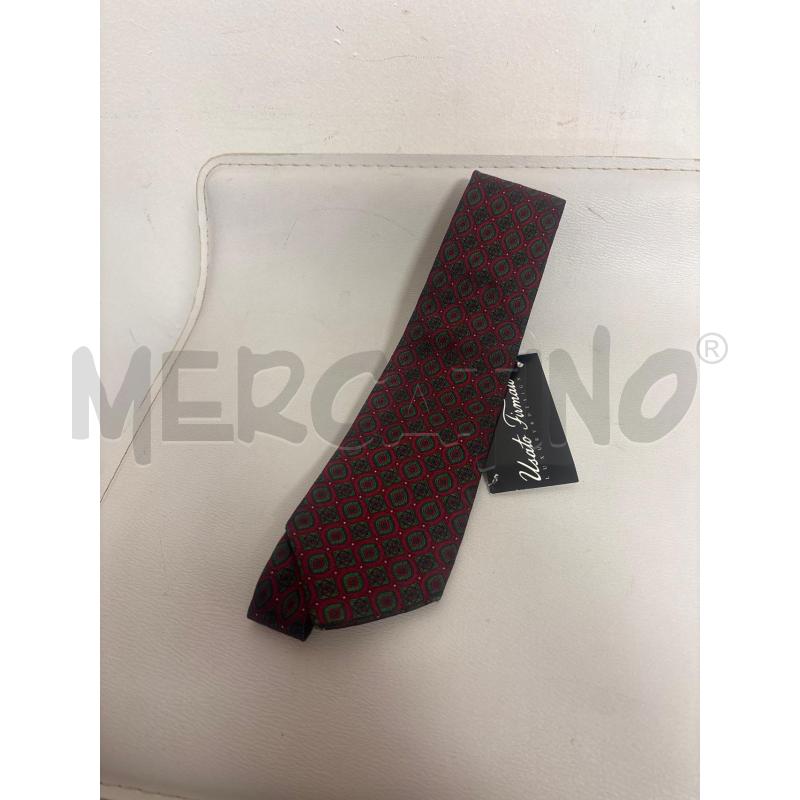 CRAVATTA  BURBERRY BLU POIS ROSSO   | Mercatino dell'Usato Trapani corso mattarella 2