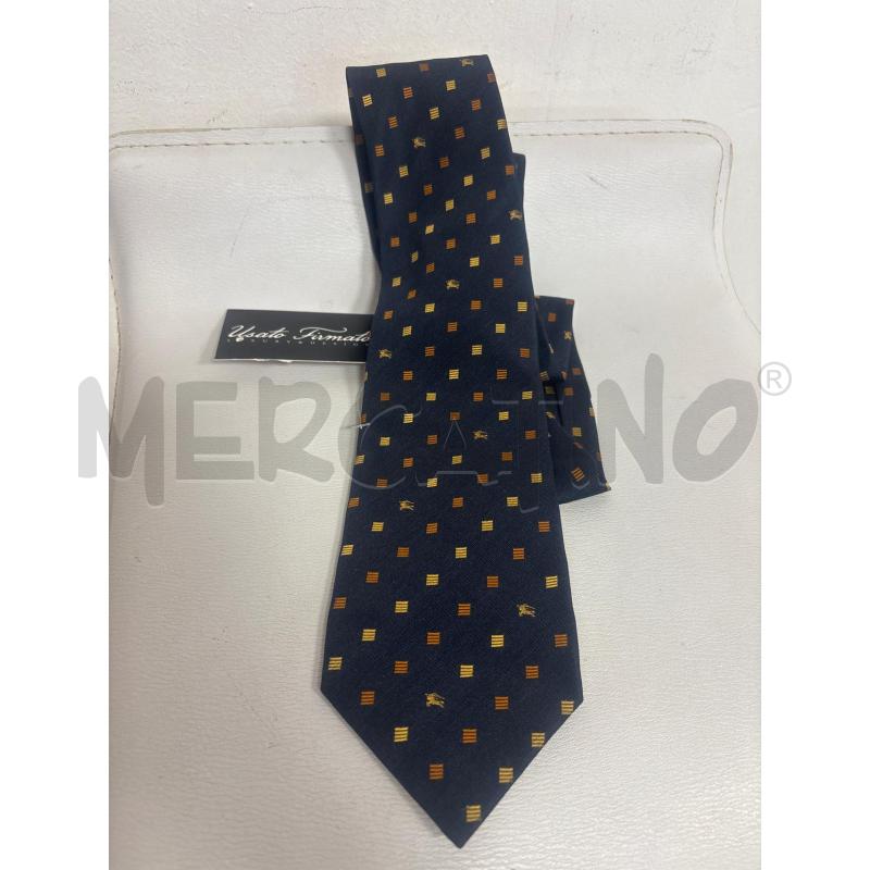 CRAVATTA  BURBERRY  BLU E ORO  | Mercatino dell'Usato Trapani corso mattarella 1