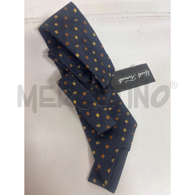 CRAVATTA  BURBERRY  BLU E ORO  | Mercatino dell'Usato Trapani corso mattarella 3