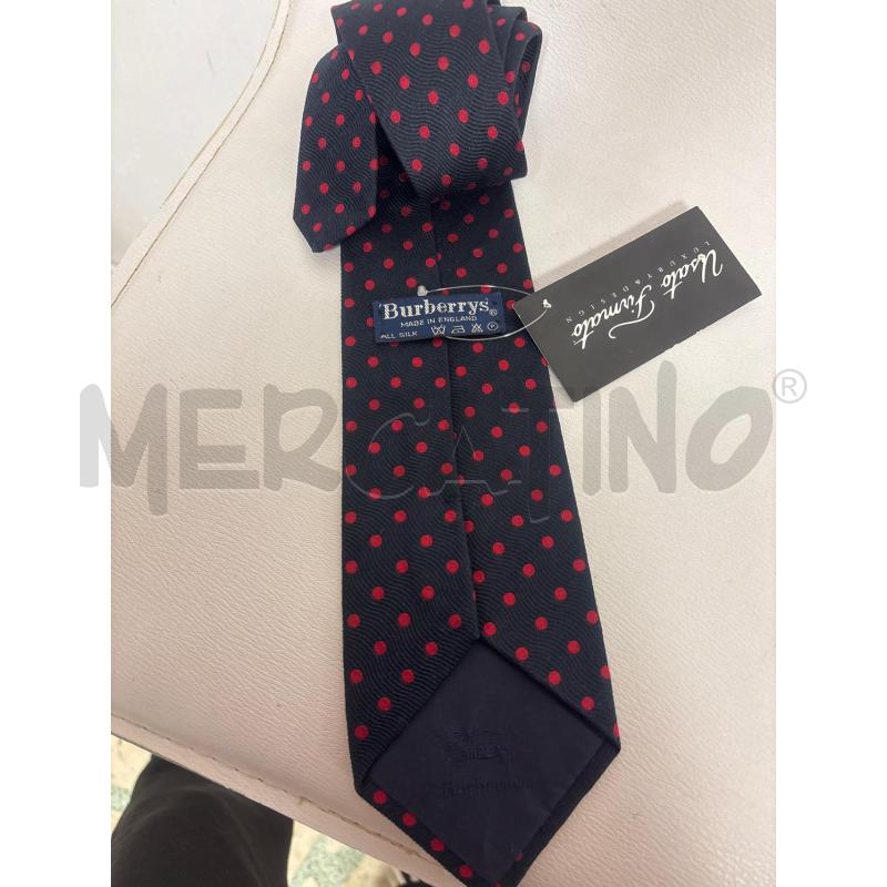 CRAVATTA  BURBERRY   BORDO' E VERDE FANTASIA + | Mercatino dell'Usato Trapani corso mattarella 2