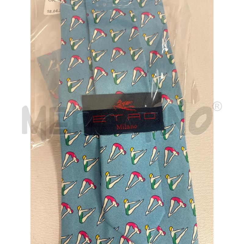 CRAVATTA  ETRO BLU FIORI AZZ | Mercatino dell'Usato Trapani corso mattarella 3