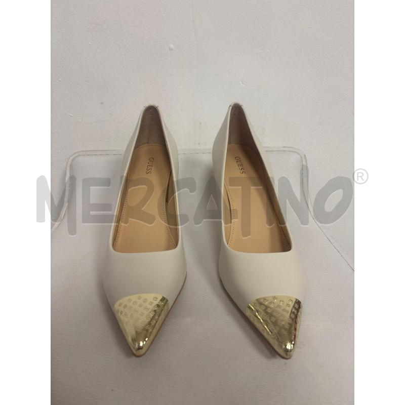 DECOLLETE  GUESS  AVORIO PUNTA DORATA  | Mercatino dell'Usato Trapani corso mattarella 2