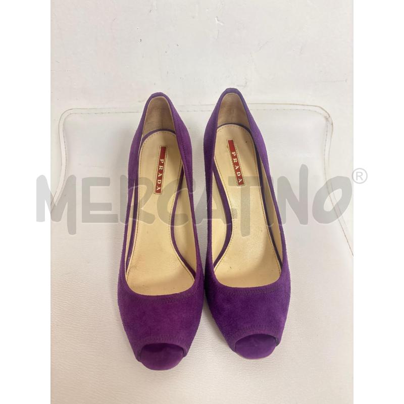 DECOLLETE  VIOLA PRADA  | Mercatino dell'Usato Trapani corso mattarella 1