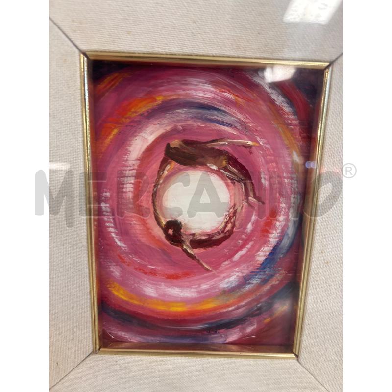 DIPINTO OLIO SU TELA A FIRMA MASCARI SPIRALE | Mercatino dell'Usato Trapani corso mattarella 2