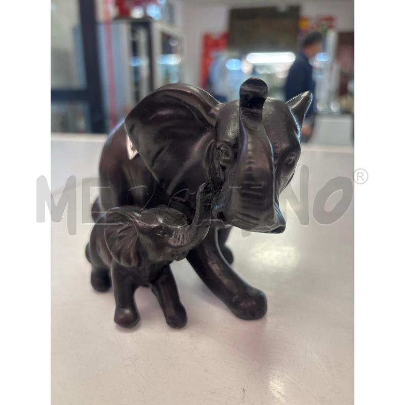 ELEFANTE IN EBANO CON ELEFANTINO | Mercatino dell'Usato Trapani corso mattarella 3