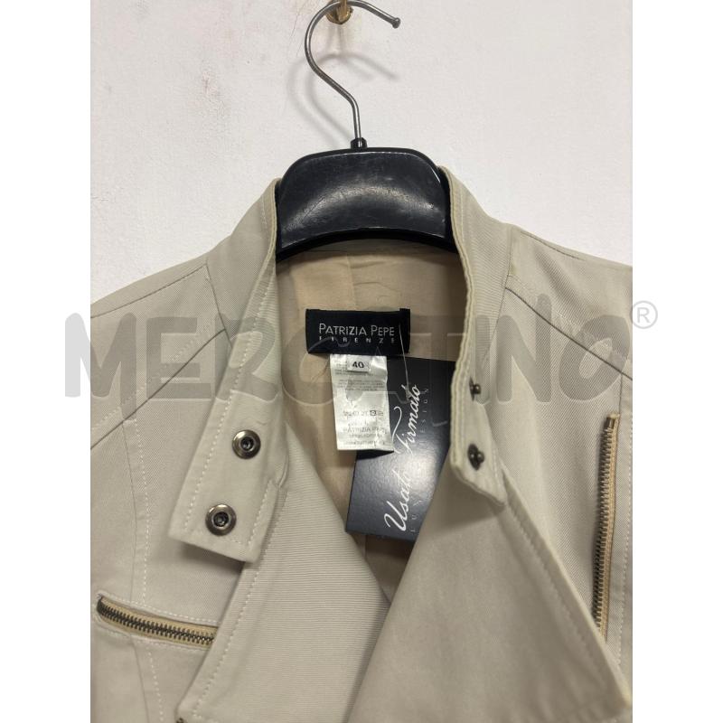 GIUBBINO DONNA  BEIGE PATRIZIA PEPE  | Mercatino dell'Usato Trapani corso mattarella 2