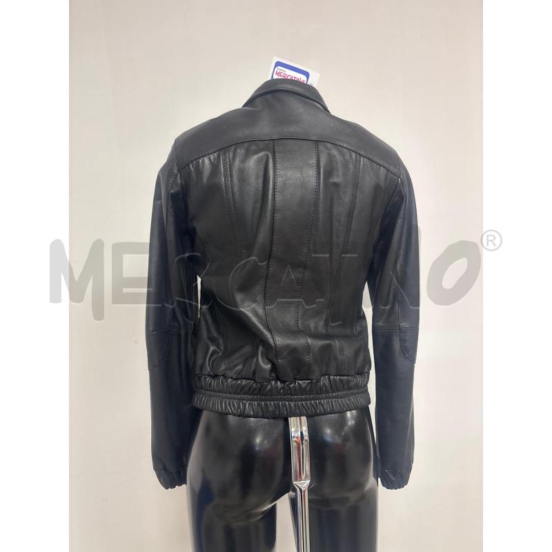 GIUBBINO DONNA  IN PELLE NERA  SUITE DENIM | Mercatino dell'Usato Trapani corso mattarella 3