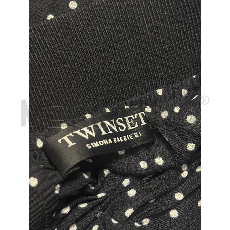 GONNA  TWINSET NERA POIS BIANCHI  | Mercatino dell'Usato Trapani corso mattarella 4