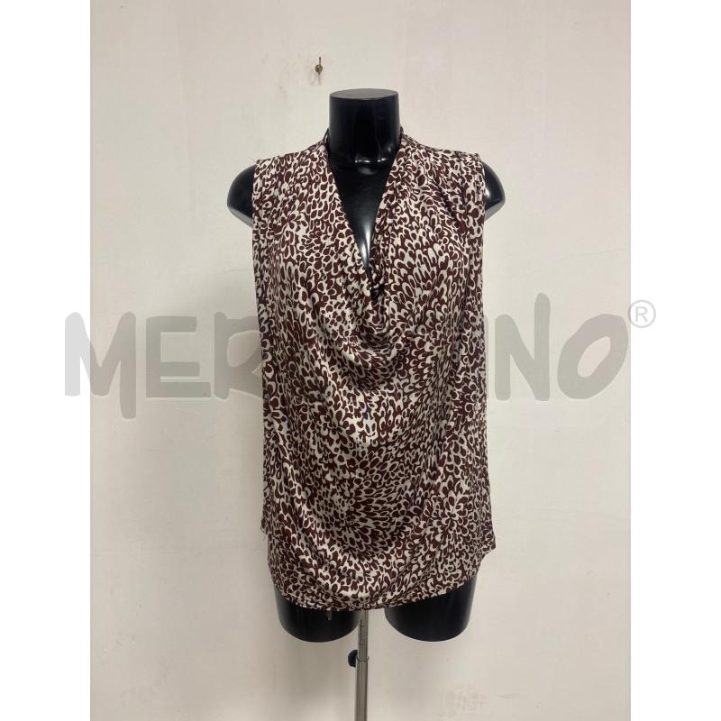 MAGLIA DONNA MARRONE E BEIGE MARELLA | Mercatino dell'Usato Trapani corso mattarella 1