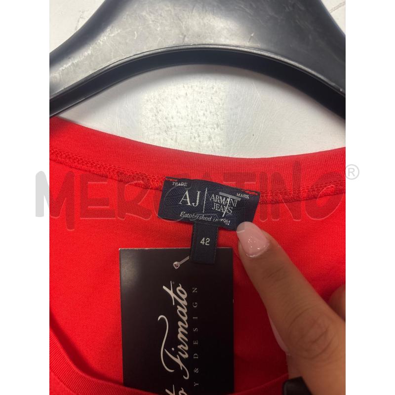 MAGLIA DONNA ROSSA ARMANI  | Mercatino dell'Usato Trapani corso mattarella 4