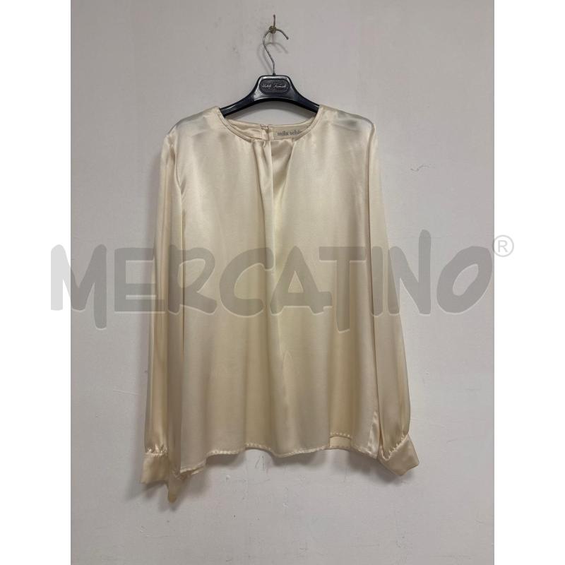 MAGLIA DONNA  AVORIO MILA SCHON IN SETA  | Mercatino dell'Usato Trapani corso mattarella 1
