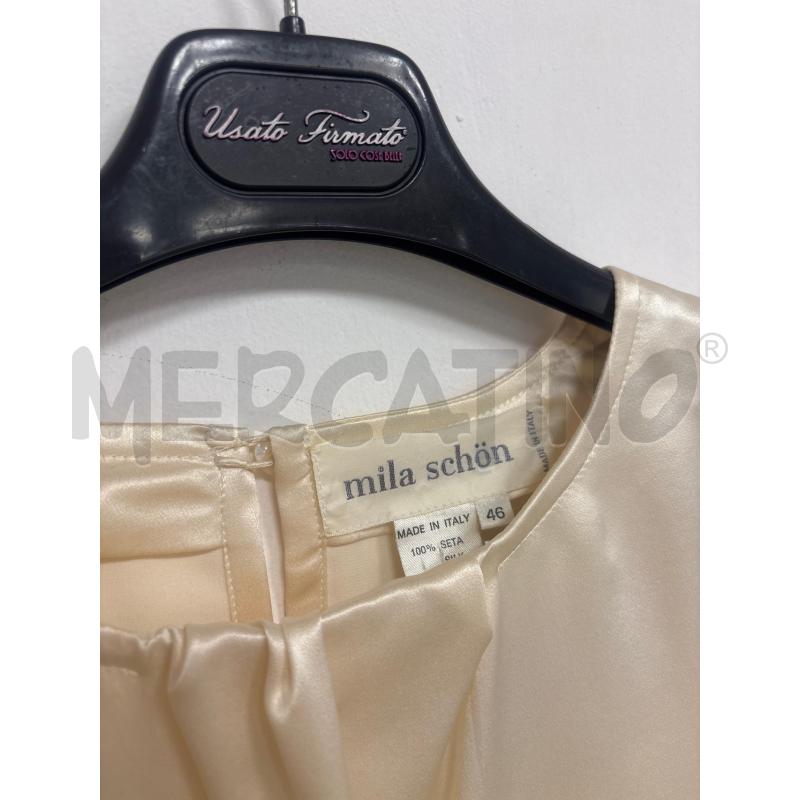MAGLIA DONNA  AVORIO MILA SCHON IN SETA  | Mercatino dell'Usato Trapani corso mattarella 3