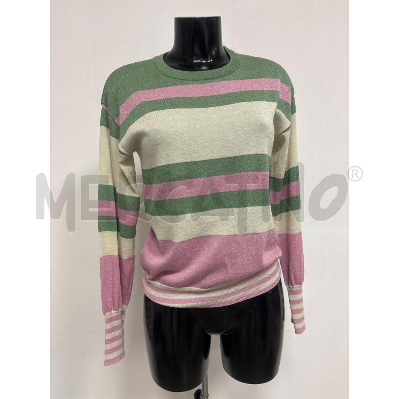 MAGLIA DONNA  EMME MARELLA RIGATA LAMINATA  | Mercatino dell'Usato Trapani corso mattarella 1