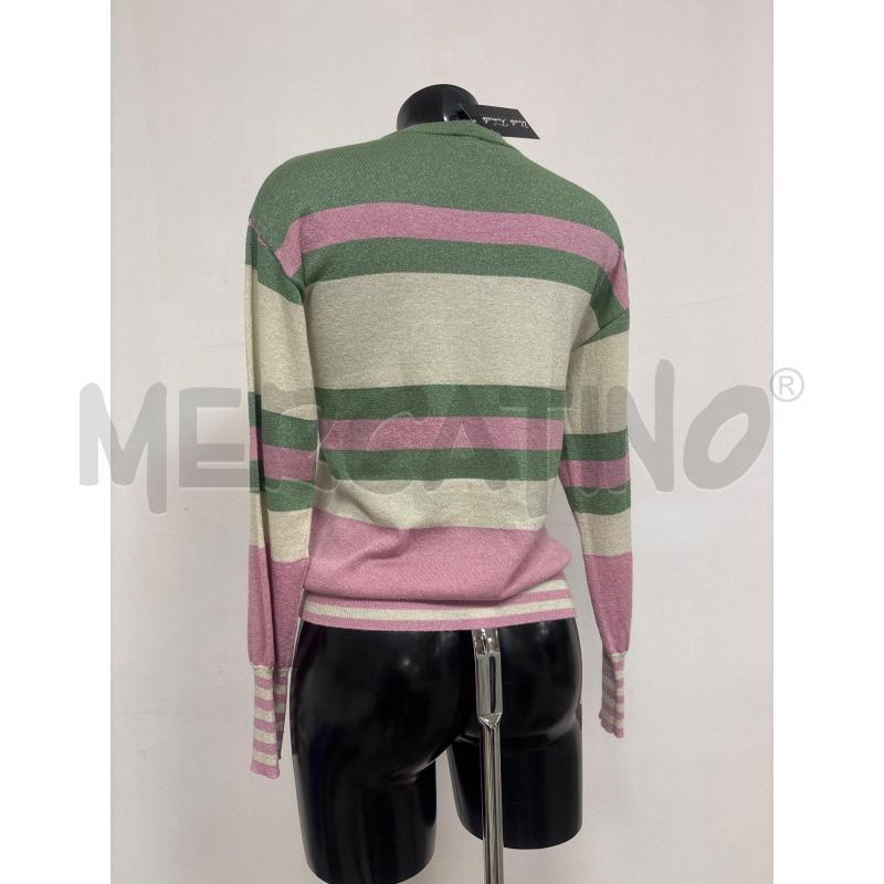 MAGLIA DONNA  EMME MARELLA RIGATA LAMINATA  | Mercatino dell'Usato Trapani corso mattarella 3