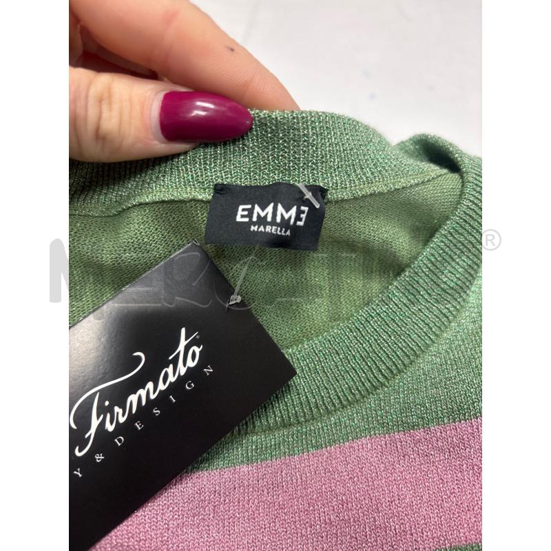 MAGLIA DONNA  EMME MARELLA RIGATA LAMINATA  | Mercatino dell'Usato Trapani corso mattarella 4