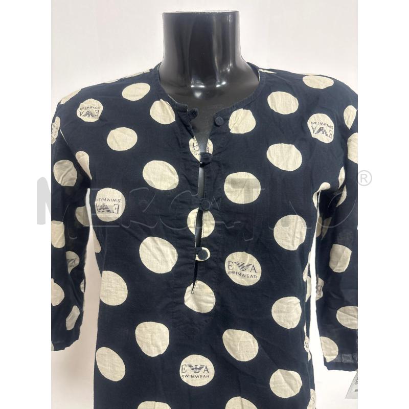 MAGLIA DONNA  NERA POIS BEIGE EMPORIO ARMNAI  | Mercatino dell'Usato Trapani corso mattarella 4