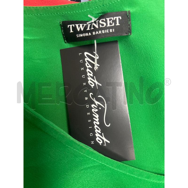 MAGLIA DONNA  TWINSET VERDE  | Mercatino dell'Usato Trapani corso mattarella 5