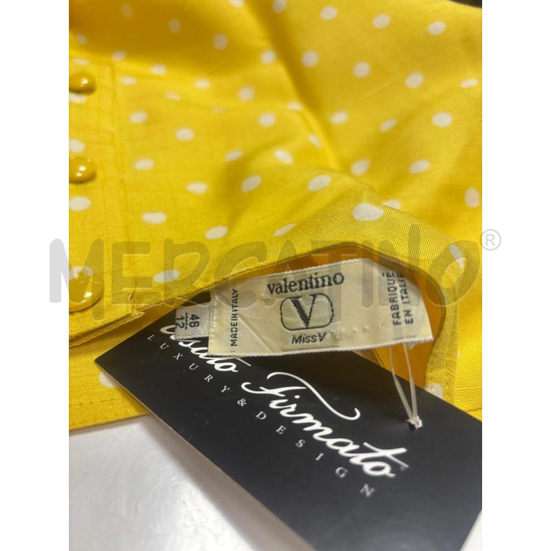 MAGLIA DONNA  VALENTINO GIALLA POIS  | Mercatino dell'Usato Trapani corso mattarella 4