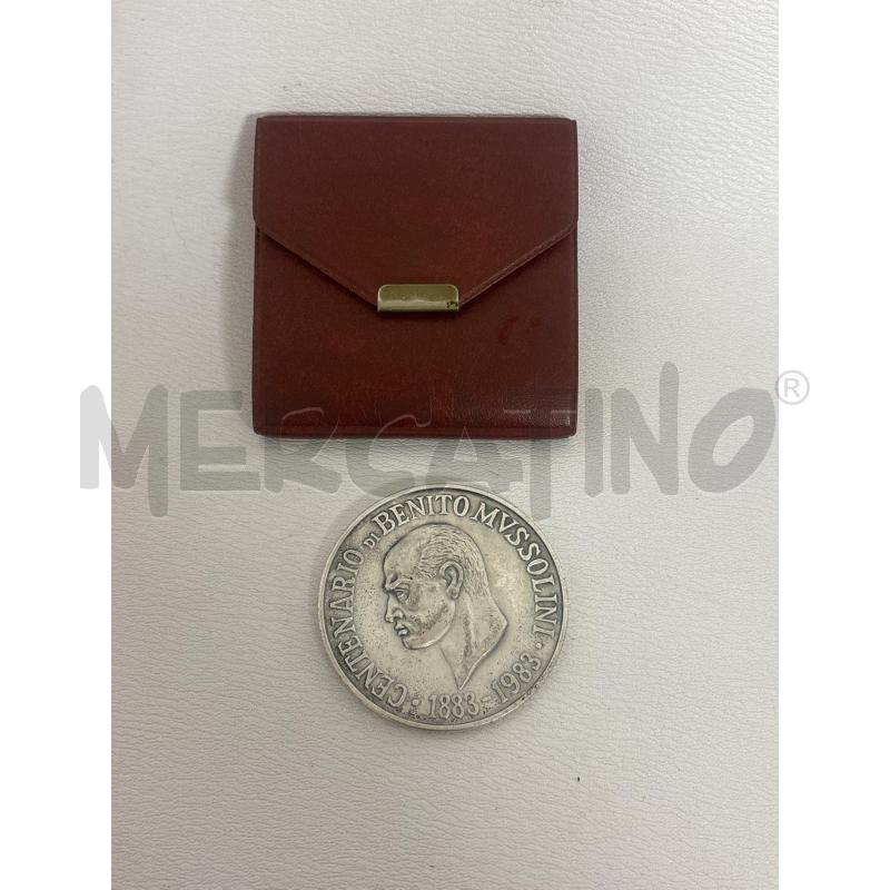 MEDAGLIA CENTENARIO BENITO MUSSOLINI 1883-1983 | Mercatino dell'Usato Trapani corso mattarella 1