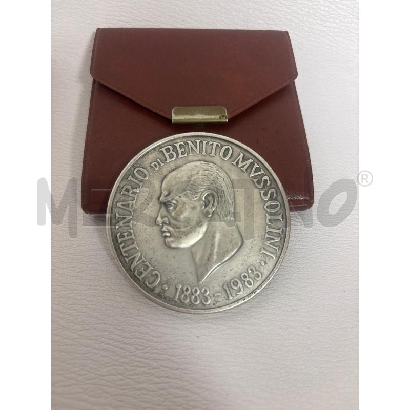 MEDAGLIA CENTENARIO BENITO MUSSOLINI 1883-1983 | Mercatino dell'Usato Trapani corso mattarella 2
