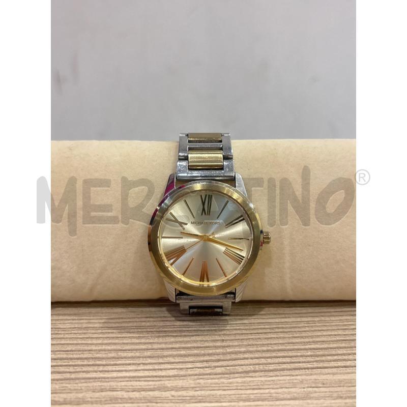 OROLOGIO DA POLSO  MICHAEL KORS ARGENTATO E DORATO  | Mercatino dell'Usato Trapani corso mattarella 1