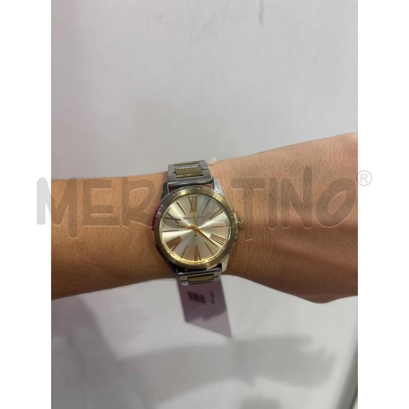 OROLOGIO DA POLSO  MICHAEL KORS ARGENTATO E DORATO  | Mercatino dell'Usato Trapani corso mattarella 5