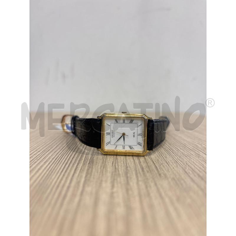 OROLOGIO DA POLSO  SEIKO DORATO E CINTURINO NERO  | Mercatino dell'Usato Trapani corso mattarella 1