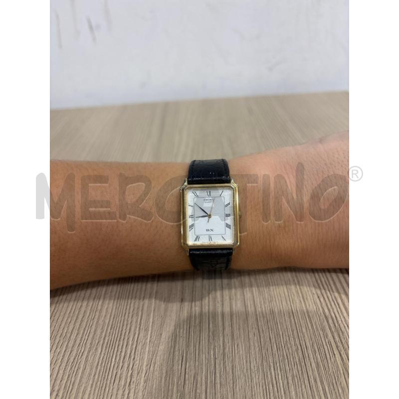 OROLOGIO DA POLSO  SEIKO DORATO E CINTURINO NERO  | Mercatino dell'Usato Trapani corso mattarella 2