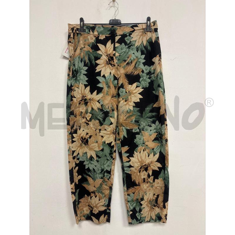 PANTALONE DONNA MARELLA VERDE FLOREALE | Mercatino dell'Usato Trapani corso mattarella 1