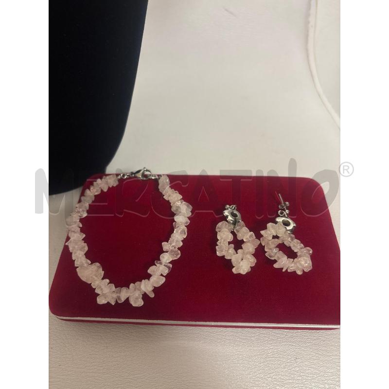 PARURE  ROSA QUARZO  | Mercatino dell'Usato Trapani corso mattarella 3