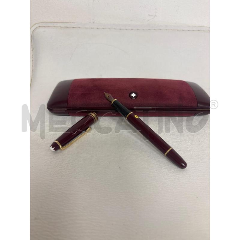 PENNA STILOGRAFICA MONTBLANC MEISTERSTUCK BORDEAUX  | Mercatino dell'Usato Trapani corso mattarella 3