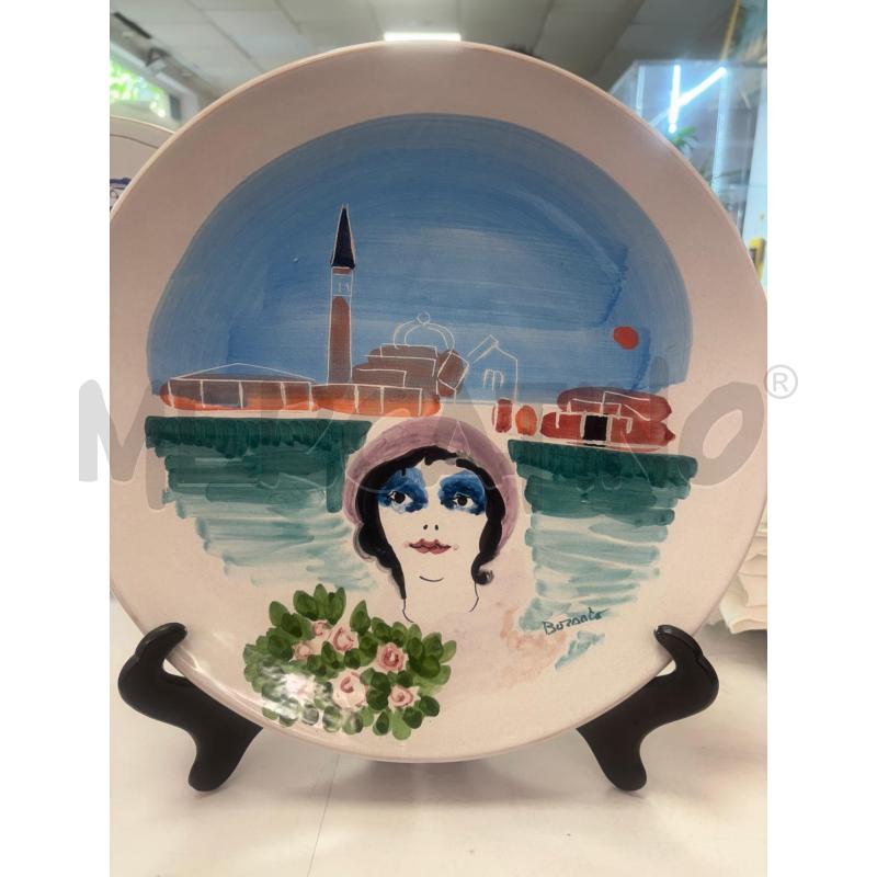 PIATTO DECORAZIONE DERUTA VISO DI DONNA | Mercatino dell'Usato Trapani corso mattarella 1