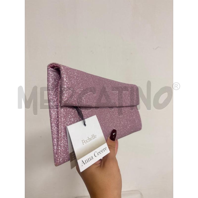 POCHETTE ANNA CECERE ROSA LAMINATO  | Mercatino dell'Usato Trapani corso mattarella 2