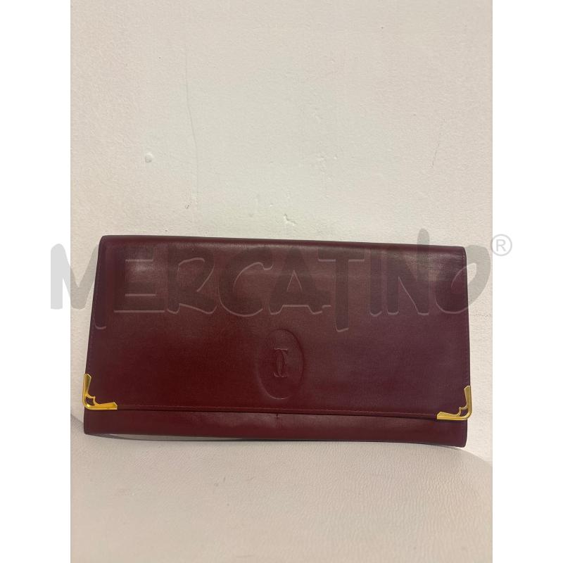 POCHETTE  PORTA DOCUMENTI CARTIER  IN PELLE  | Mercatino dell'Usato Trapani corso mattarella 1