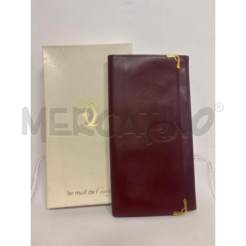 POCHETTE  PORTA DOCUMENTI CARTIER  IN PELLE  | Mercatino dell'Usato Trapani corso mattarella 2
