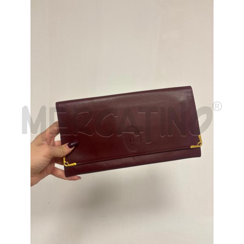 POCHETTE  PORTA DOCUMENTI CARTIER  IN PELLE  | Mercatino dell'Usato Trapani corso mattarella 3