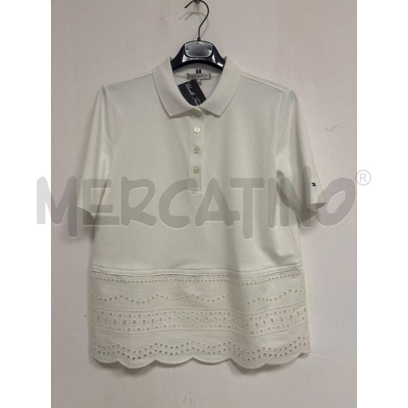 POLO DONNA  BIANCA TOMY  HILFIGER | Mercatino dell'Usato Trapani corso mattarella 1