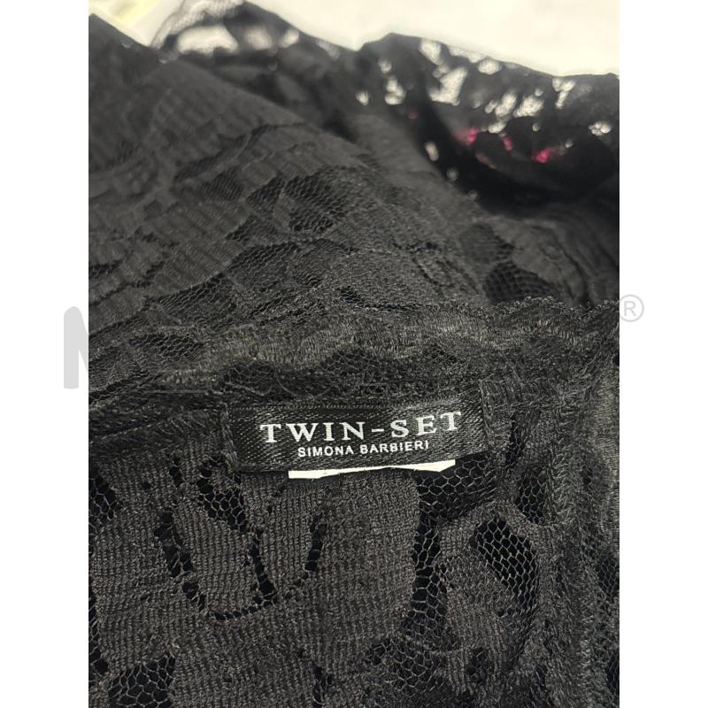 PONCHO DONNA TWINSET IN PIZZO CON ROSE | Mercatino dell'Usato Trapani corso mattarella 4