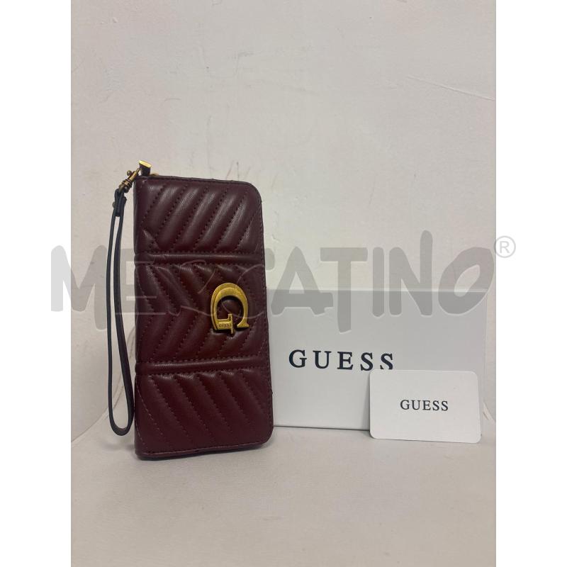 PORTA FOGLIO  GUESS COLOR MERLOT | Mercatino dell'Usato Trapani corso mattarella 1