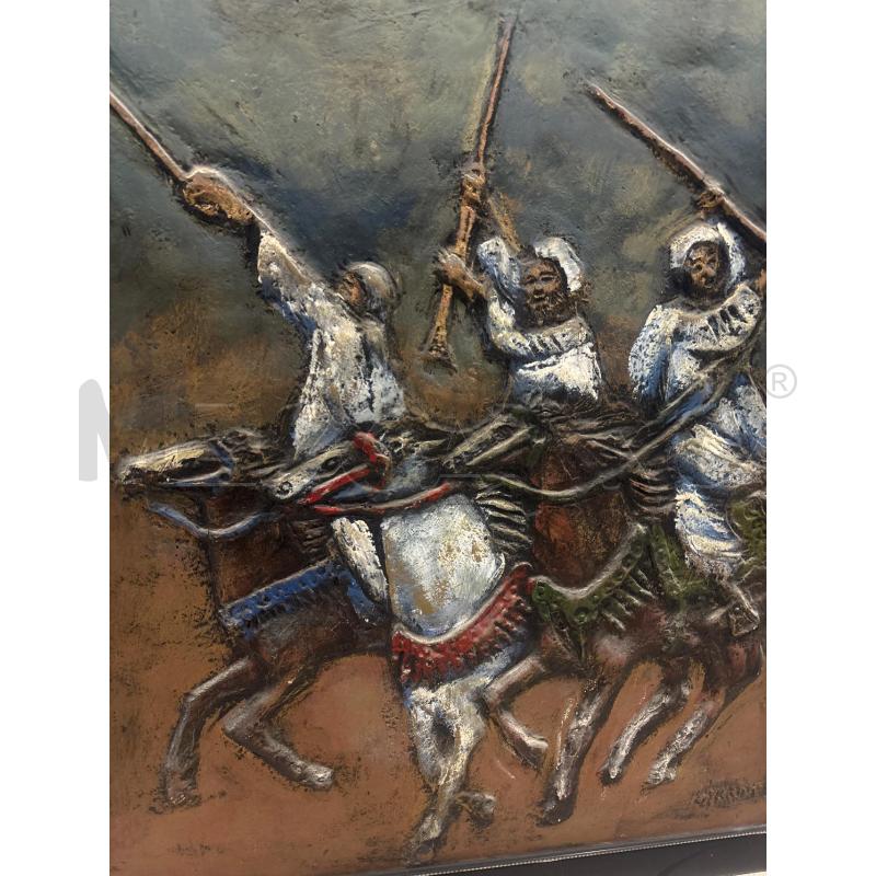 QUADRO BASSO RILIEVO CON TRE FIGURE A CAVALLO | Mercatino dell'Usato Trapani corso mattarella 2