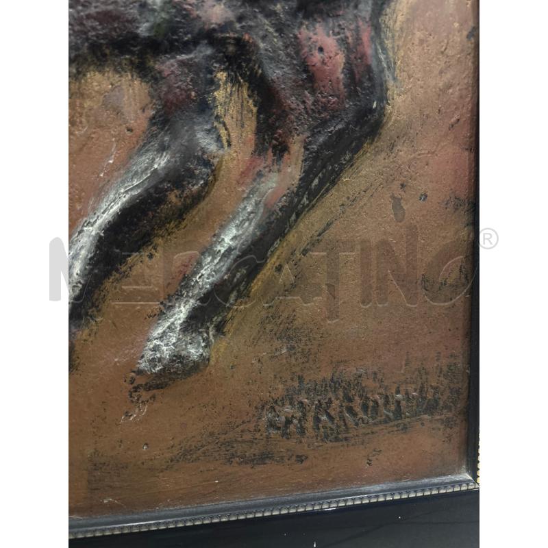 QUADRO BASSO RILIEVO CON TRE FIGURE A CAVALLO | Mercatino dell'Usato Trapani corso mattarella 3